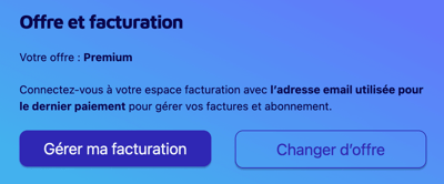 offre et facturation